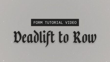 Form: Deadlift to Row