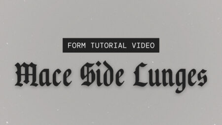 Form: Mace Side Lunges